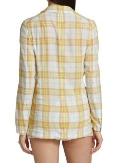 Rag & Bone Margot Single-Breasted Plaid Blazer -rag & bone Sales Store unnamed file 612