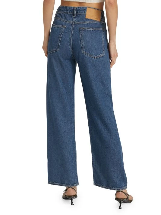 Rag & Bone Logan Mid-Rise Featherweight Wide-Leg Jeans 5 Rag & Bone Logan Mid-Rise Featherweight Wide-Leg Jeans - Image 5