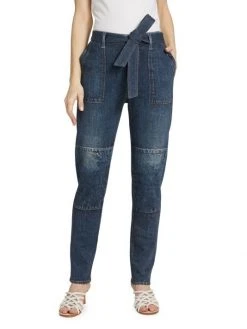 Rag & Bone Miramar Mia Belted High-Rise Straight Leg Jeans 9 Rag & Bone Miramar Mia Belted High-Rise Straight Leg Jeans -rag & bone Sales Store unnamed file 651