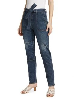 Rag & Bone Miramar Mia Belted High-Rise Straight Leg Jeans 10 Rag & Bone Miramar Mia Belted High-Rise Straight Leg Jeans -rag & bone Sales Store unnamed file 652