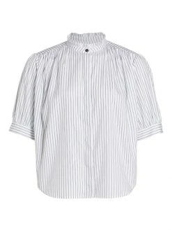 Rag & Bone Jordan Stripe Button-Down Top