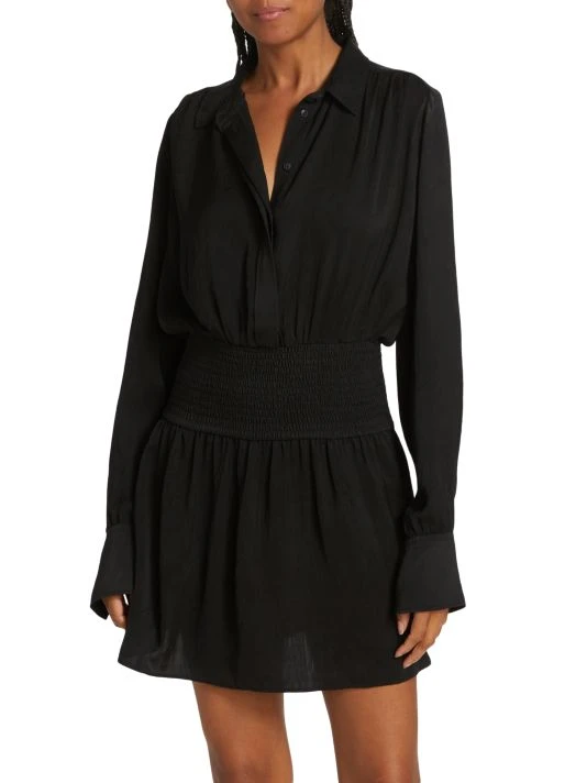Rag & Bone Bailey Smocked Minidress 3 Rag & Bone Bailey Smocked Minidress - Image 3