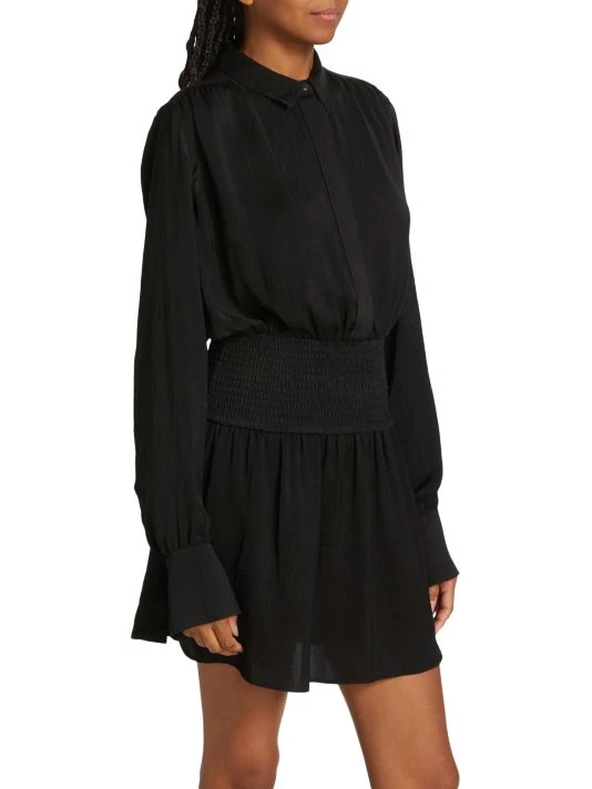 Rag & Bone Bailey Smocked Minidress 4 Rag & Bone Bailey Smocked Minidress - Image 4