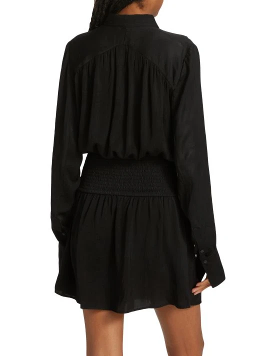 Rag & Bone Bailey Smocked Minidress 5 Rag & Bone Bailey Smocked Minidress - Image 5