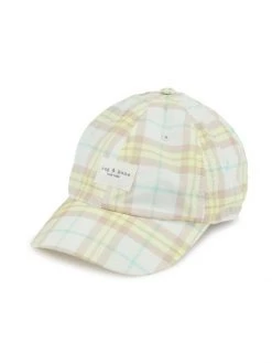 Rag & Bone Addison Plaid Baseball Cap