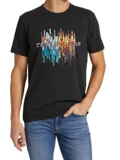 Rag & Bone Beach Photo Crewneck T-Shirt For Men -rag & bone Sales Store unnamed file 777