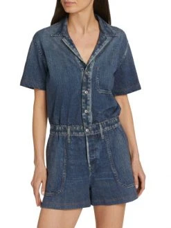 Rag & Bone Miramar Denim Romper -rag & bone Sales Store unnamed file 791