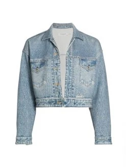 Rag & Bone Miramar Cropped Trucker Jacket