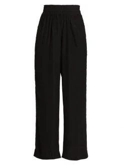 Rag & Bone Bailey Smocked Wide-Leg Pants