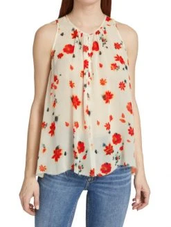 Rag & Bone Cassie Printed Tank Top -rag & bone Sales Store unnamed file 849
