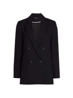 Rag & Bone Andie Double-Breasted Wool Blazer