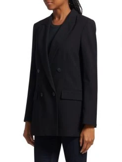 Rag & Bone Andie Double-Breasted Wool Blazer -rag & bone Sales Store unnamed file 872