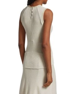 Rag & Bone Echo Rib-Knit Cotton-Blend Tank Top -rag & bone Sales Store unnamed file 898