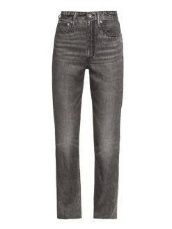 Rag & Bone Liquid Alex High Rise Straight-Leg Jeans