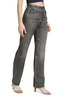 Rag & Bone Liquid Alex High Rise Straight-Leg Jeans -rag & bone Sales Store unnamed file 909