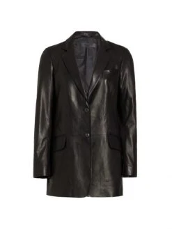 Rag & Bone Charles Leather Blazer