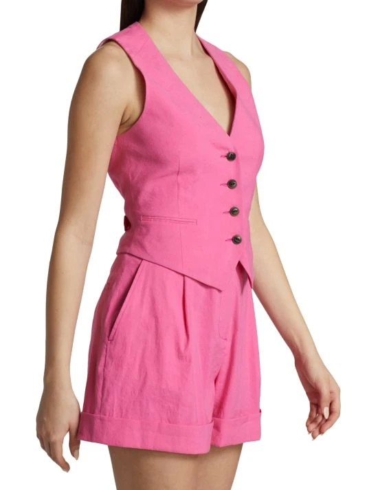 Rag & Bone Priya Linen Vest 4 Rag & Bone Priya Linen Vest - Image 4