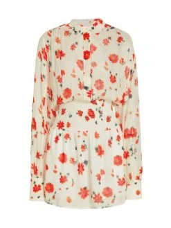 Rag & Bone Bailey Floral Smocked Dress