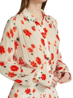 Rag & Bone Bailey Floral Smocked Dress -rag & bone Sales Store unnamed file 938