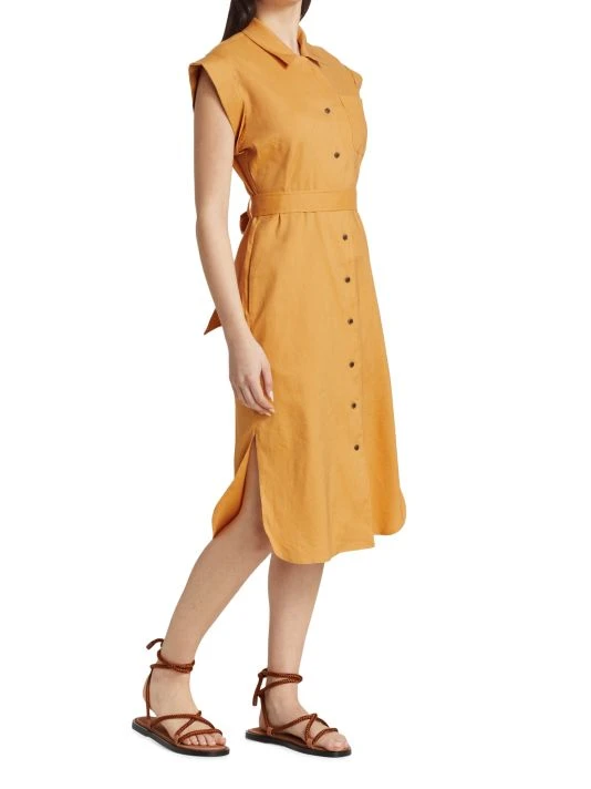 Rag & Bone Helena Belted Cap-Sleeve Shirtdress 4 Rag & Bone Helena Belted Cap-Sleeve Shirtdress - Image 4