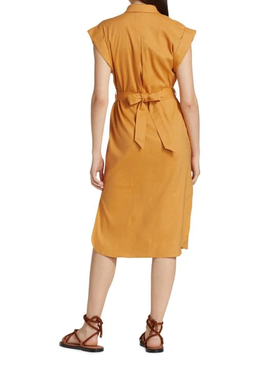 Rag & Bone Helena Belted Cap-Sleeve Shirtdress 5 Rag & Bone Helena Belted Cap-Sleeve Shirtdress - Image 5