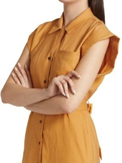 Rag & Bone Helena Belted Cap-Sleeve Shirtdress 12 Rag & Bone Helena Belted Cap-Sleeve Shirtdress -rag & bone Sales Store unnamed file 945