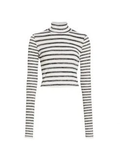 Rag & Bone The Knit Stripe Turtleneck Sweater
